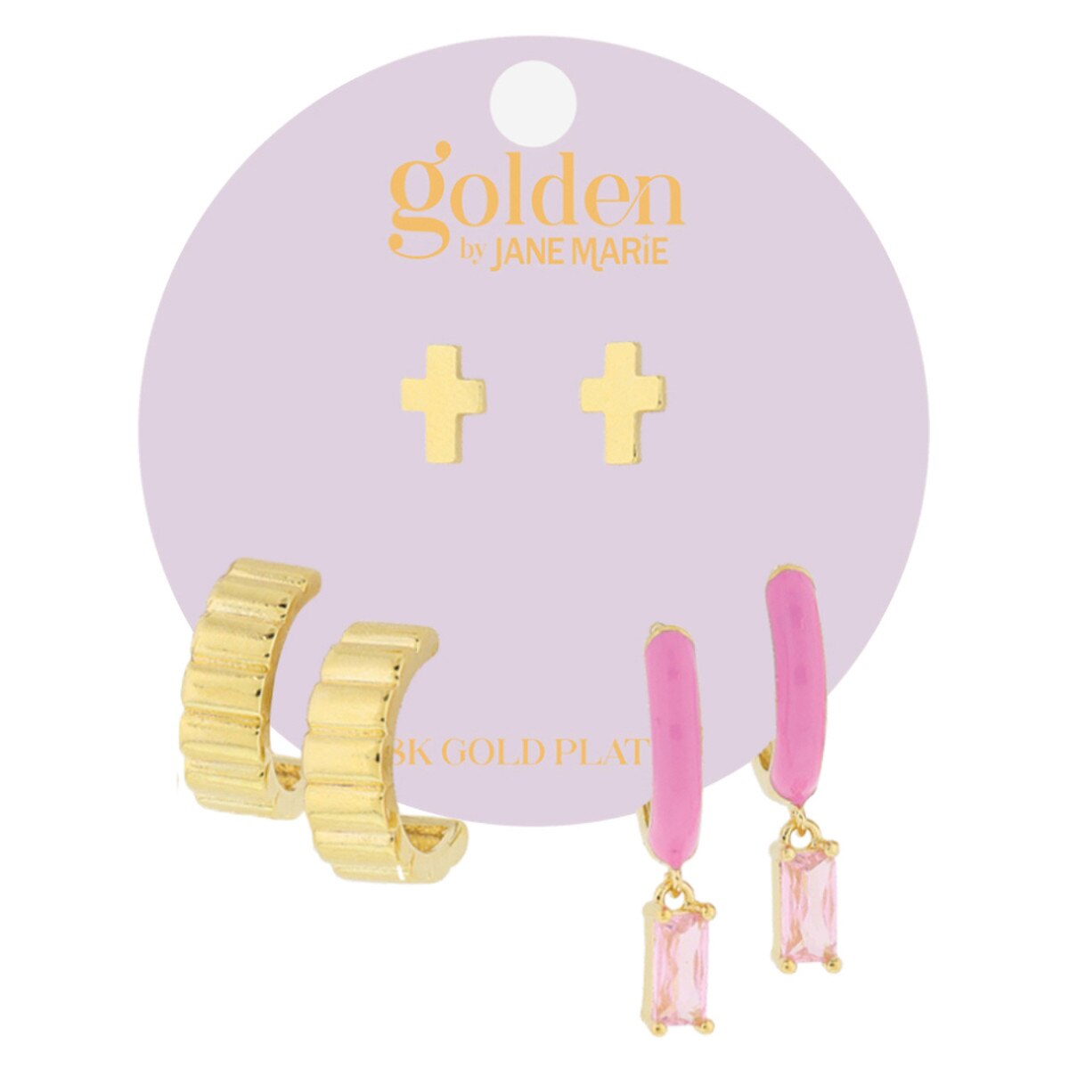 Golden Earrings Set