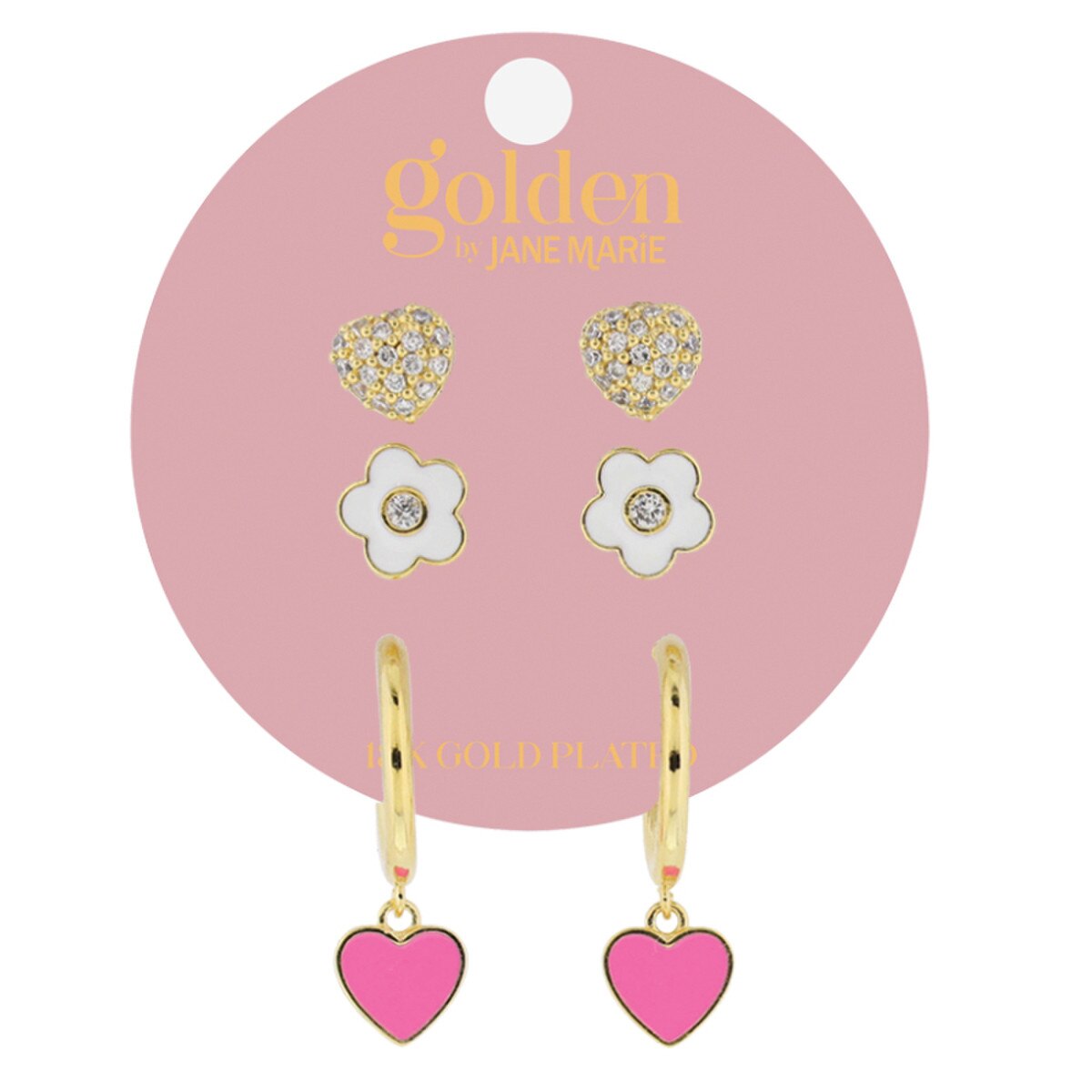 Golden Earrings Set