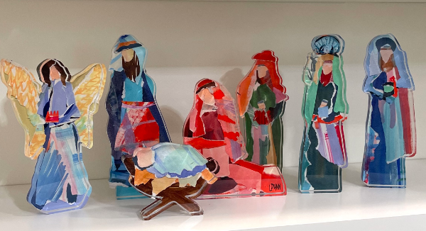 Acrylic Nativity Set