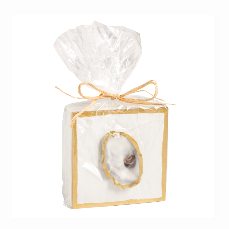 White Oyster Shell Plaque