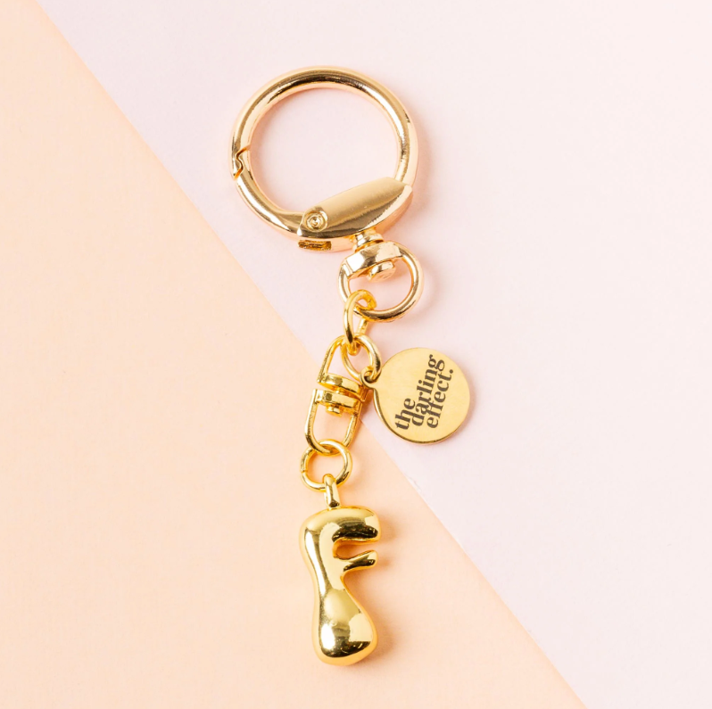 Bubble Letter Keychain