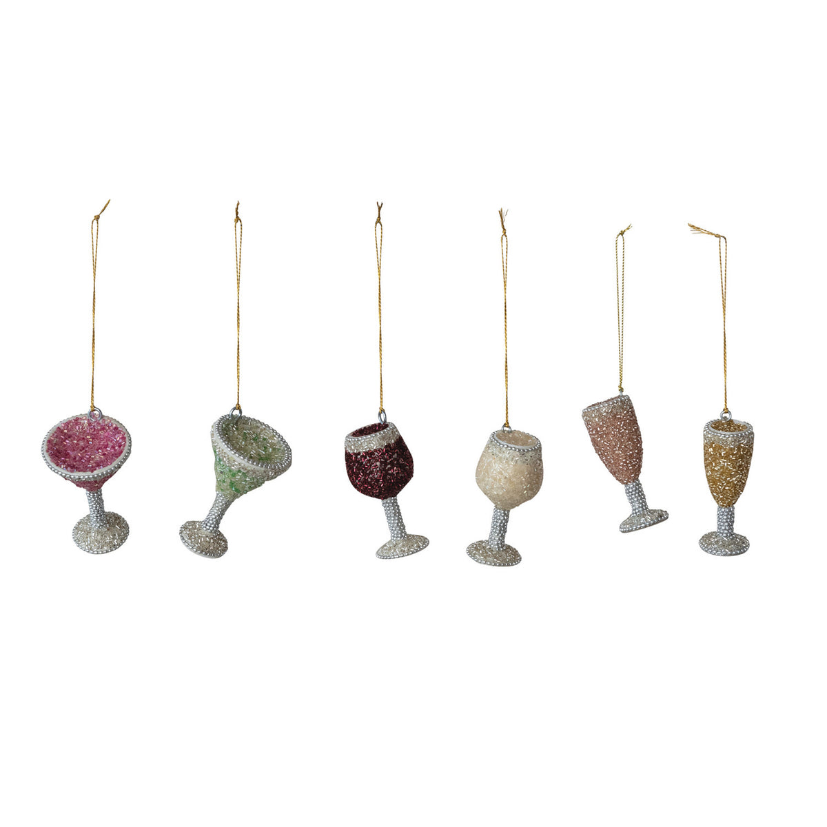 Beaded Cocktail Ornament