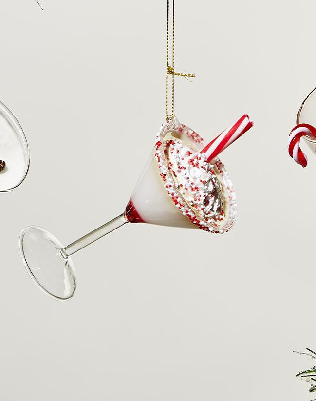 Peppermint Martini Ornament