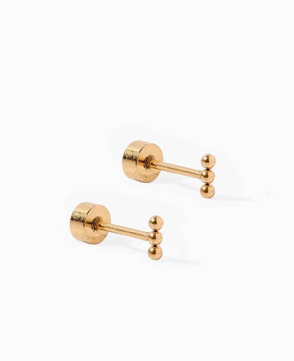 Screwback Stud - Tally Gold