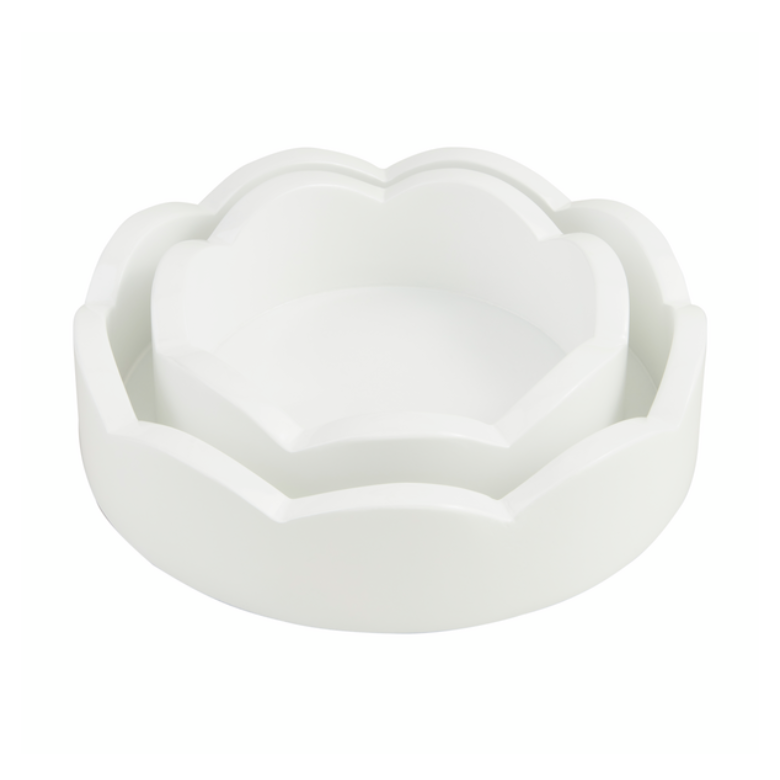 Mini Scalloped Tray Set