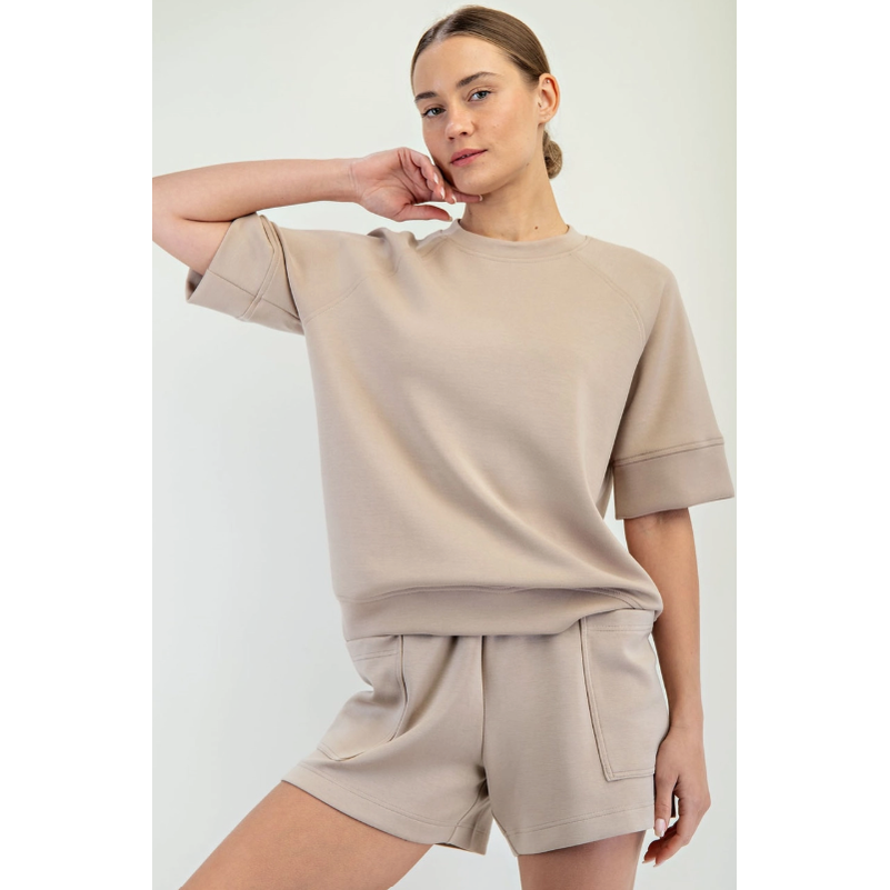 Mocha Cream Modal Top