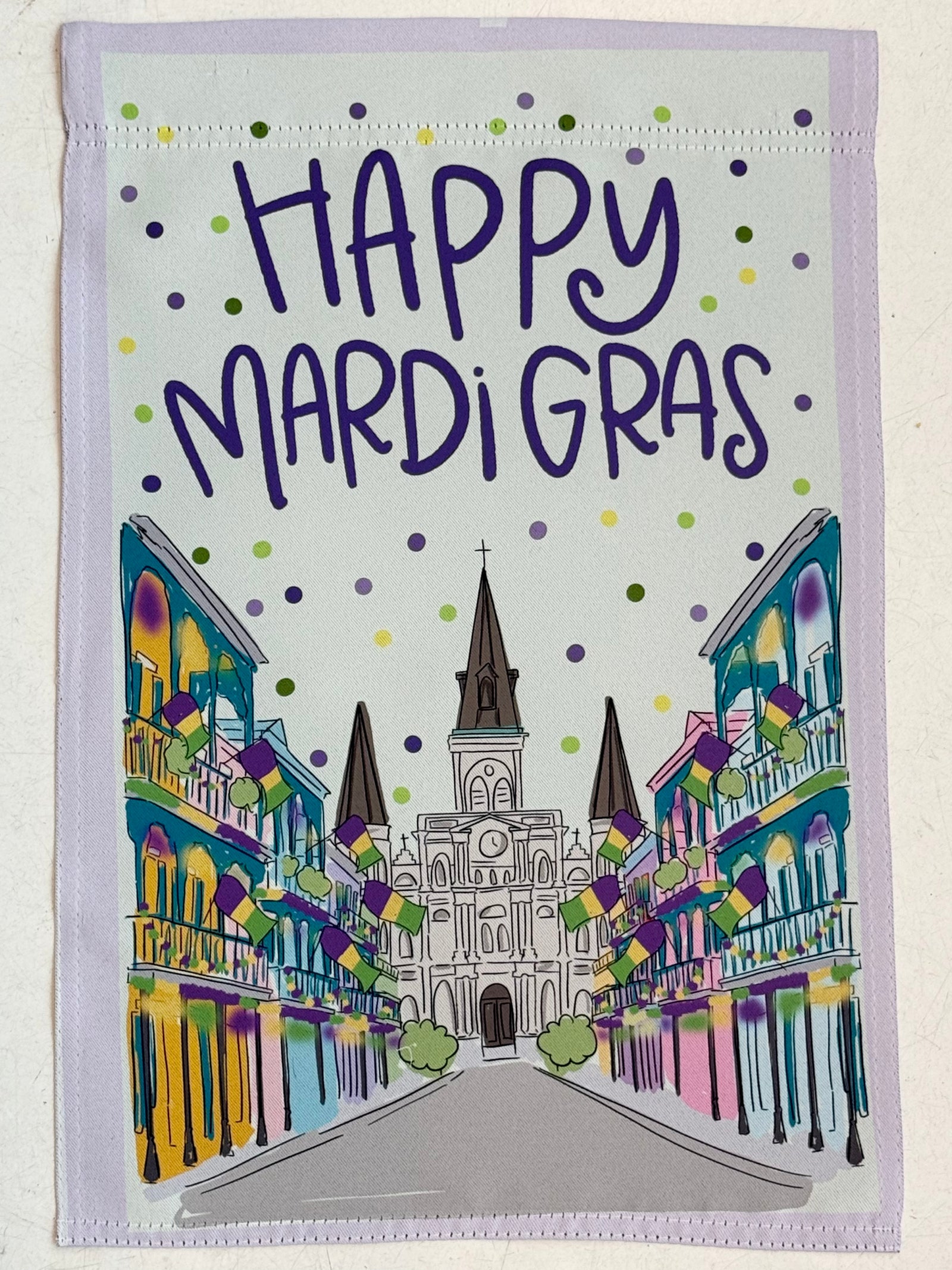 NOLA Mardi Gras Garden Flag