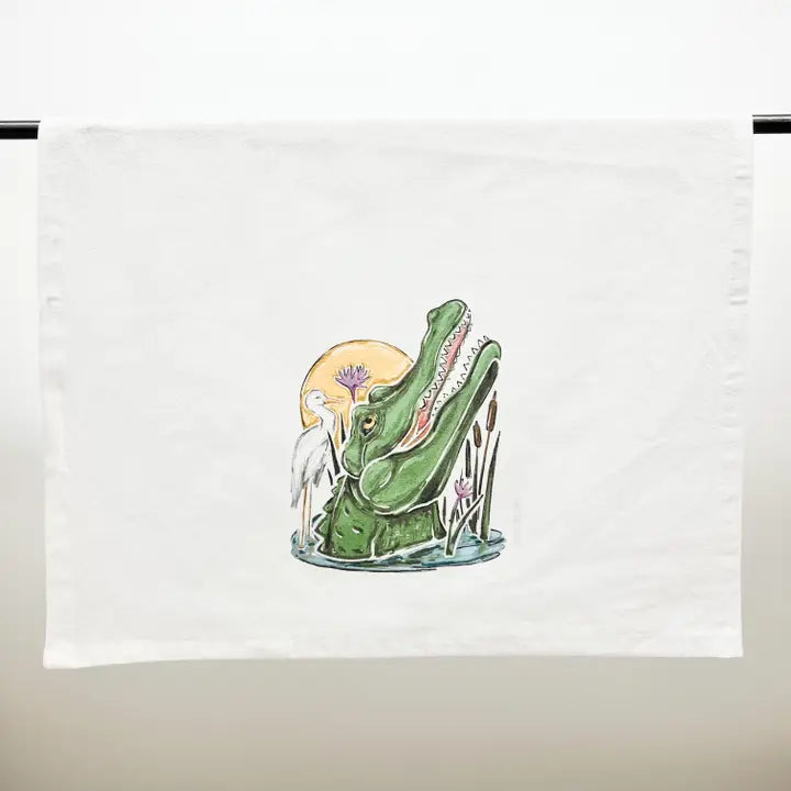 Gator Sunset Towel