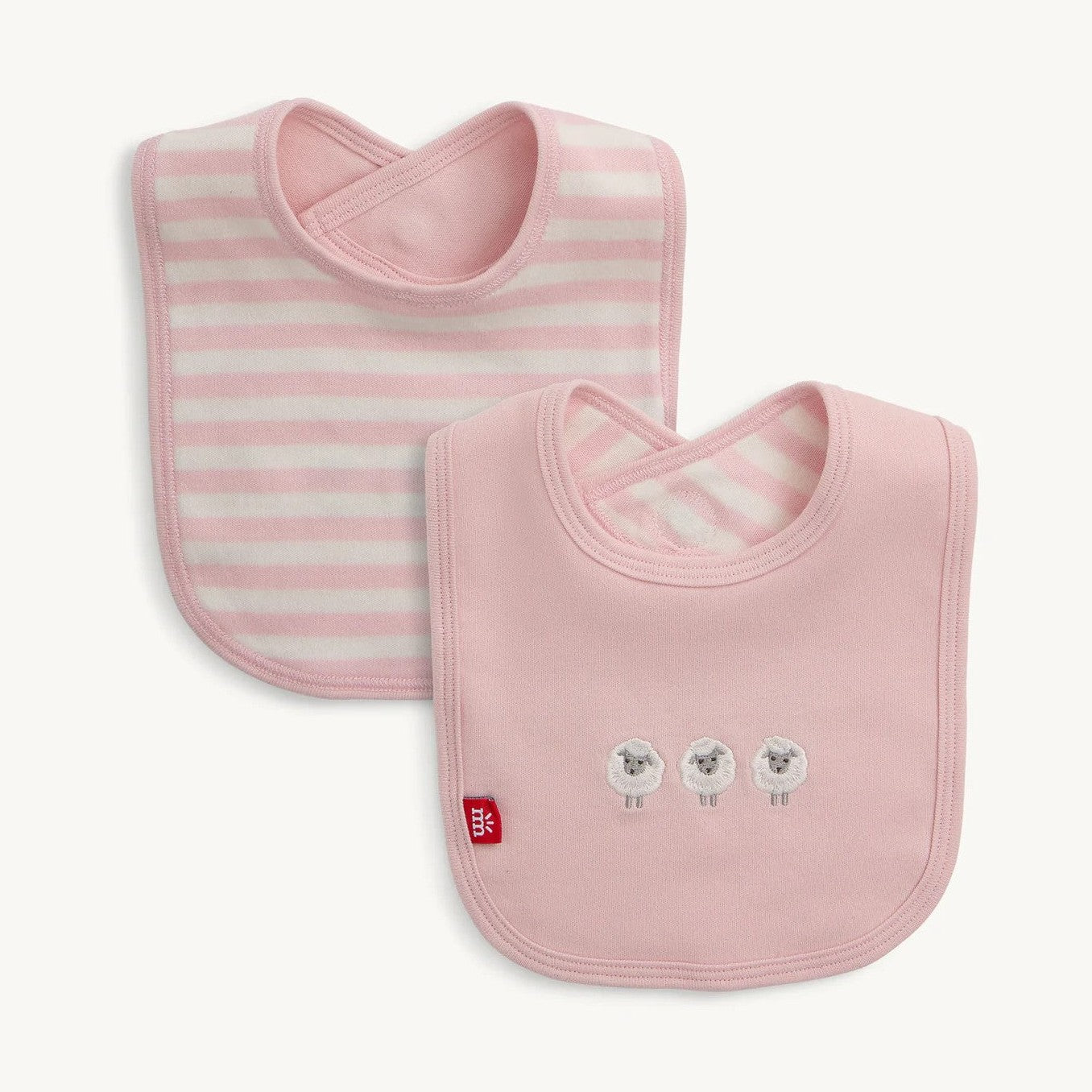 Pink Stripe Bib