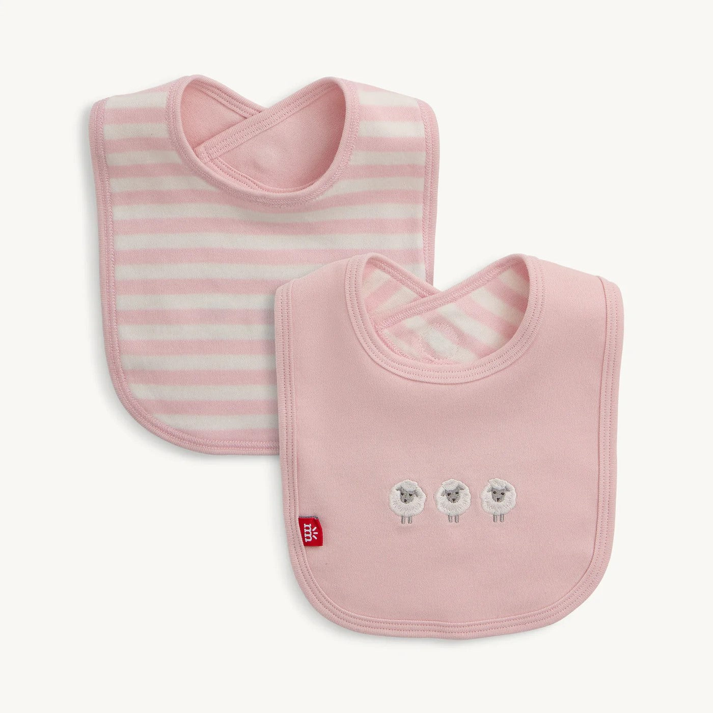 Pink Stripe Bib