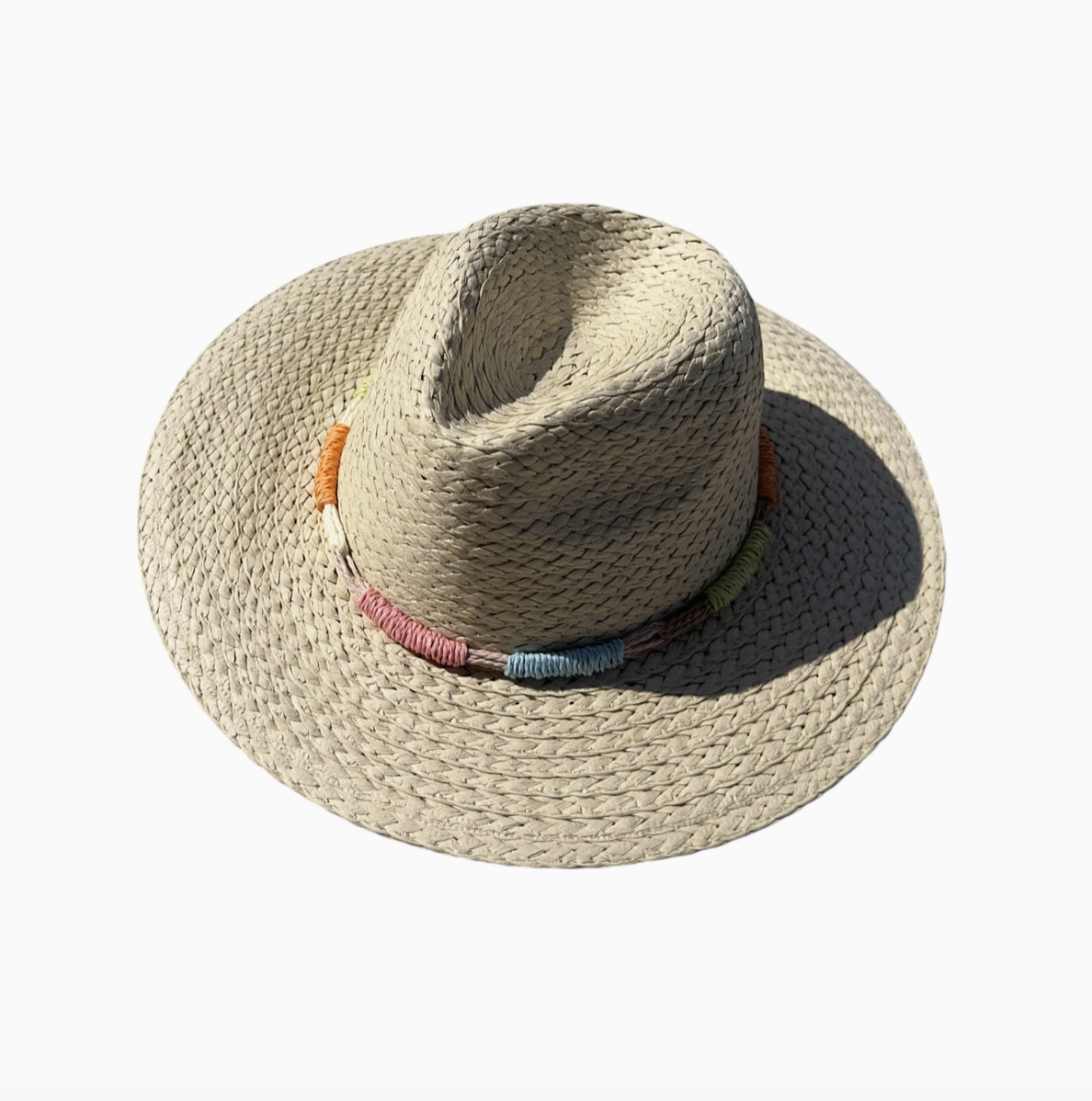 Sunset Beads Straw Hat- Light
