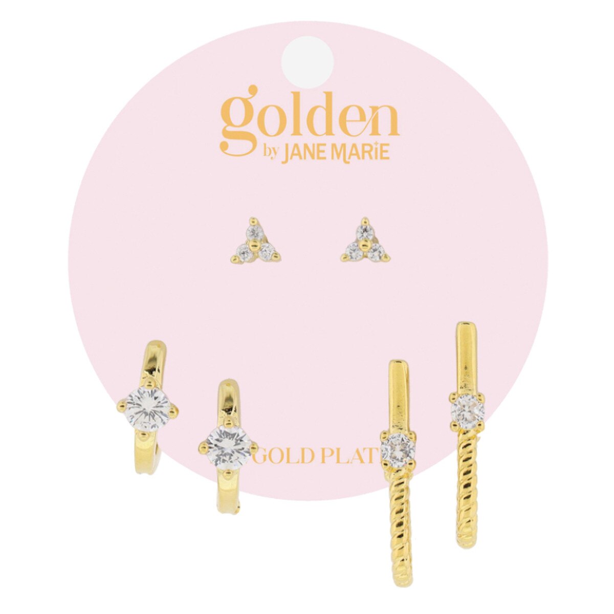 Golden Earrings Set