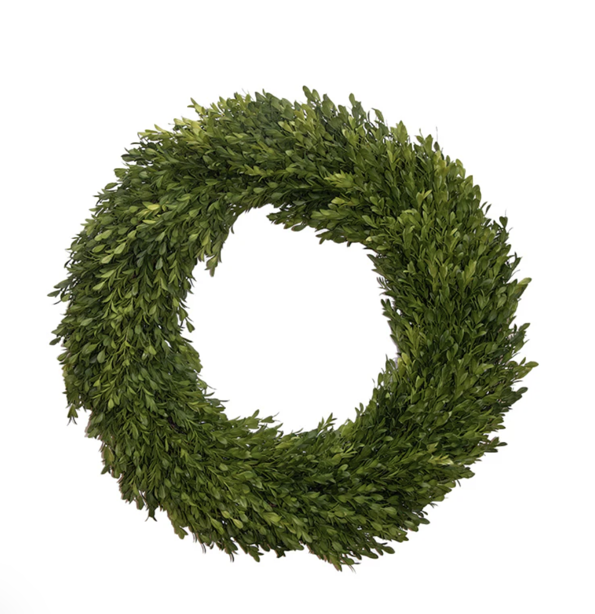 Round Boxwood Wreath 24"