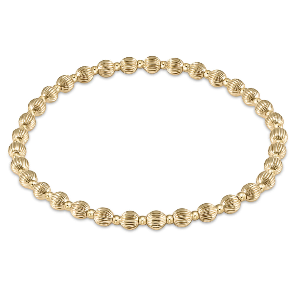 Extends - Dignity Gold Grateful 6mm Bead Bracelet