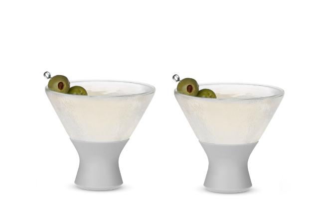 Glass Freeze Martini Glass Set - Gray