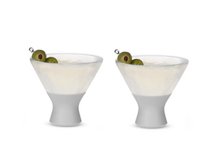 Glass Freeze Martini Glass Set - Gray