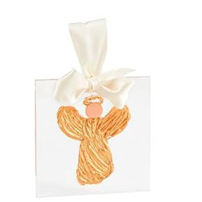 Angel Gold Acrylic Ornament