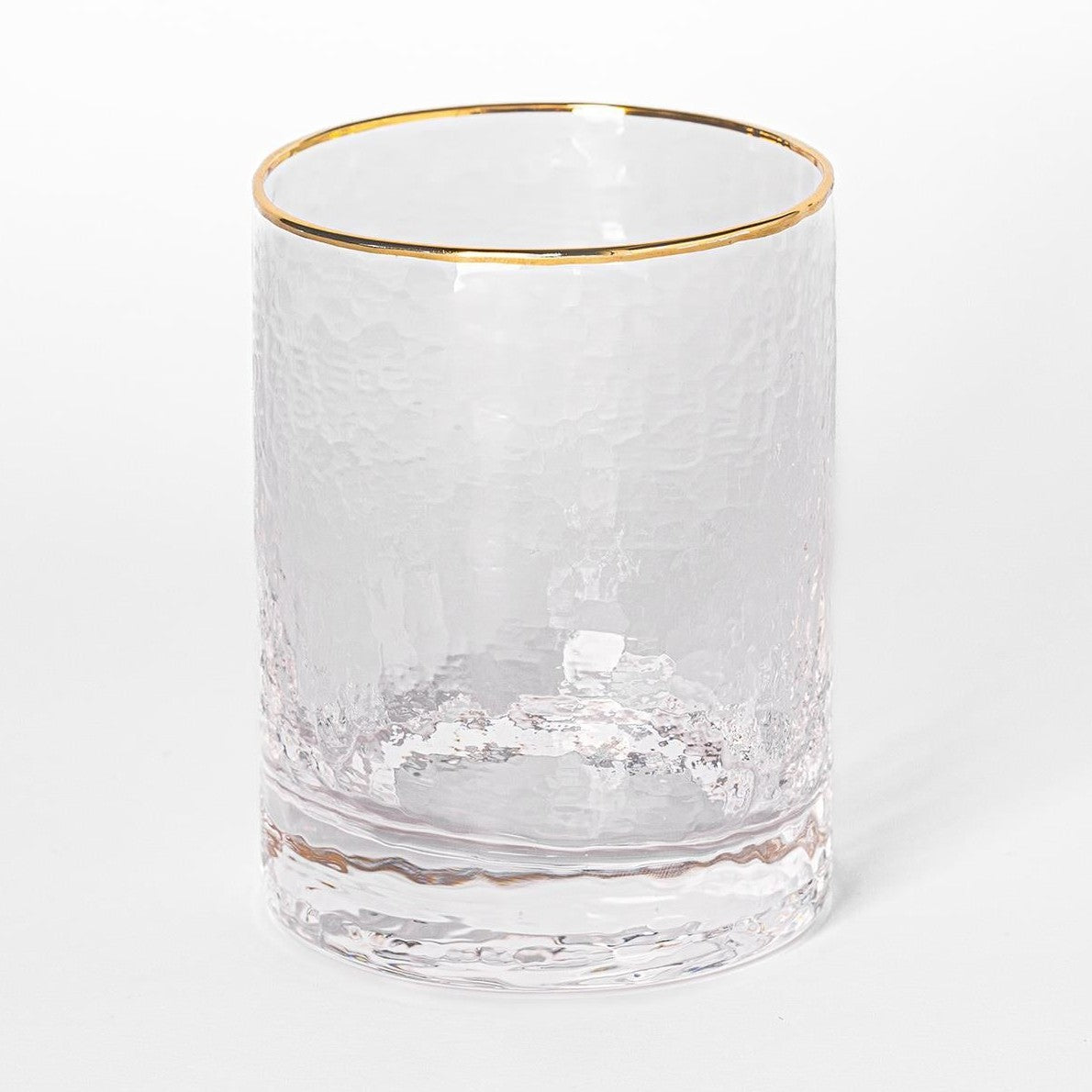 Hammered Clear Glass Cocktail