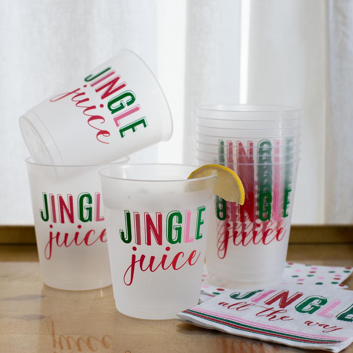 Jingle Juice Party Cups