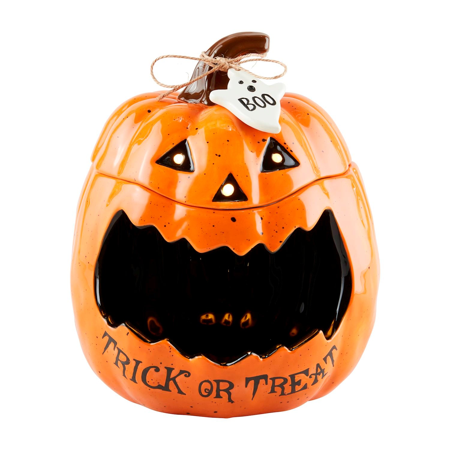Open-Mouth Jack-O-Lantern Candy Jar