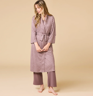 Stripe Dream Shawl Robe