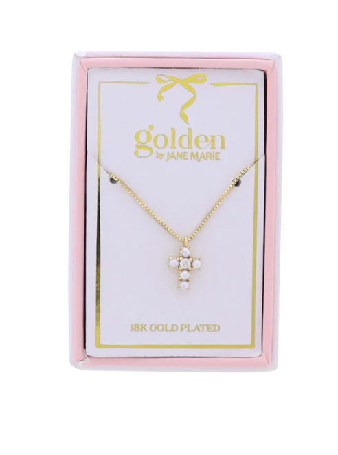 Pearl Cross Necklace