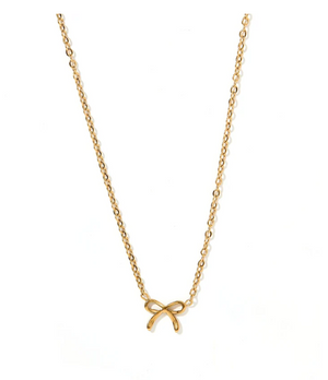 Necklace- Sadie Bow Gold