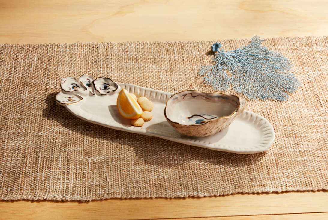 Oyster Tray & Dip Set