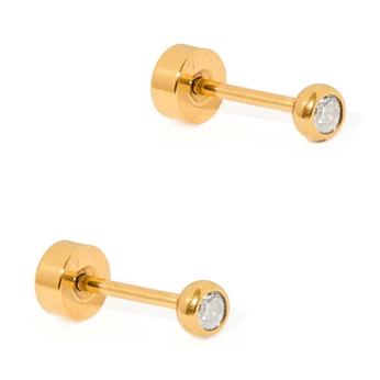 Screwback Stud - Cooper Clear