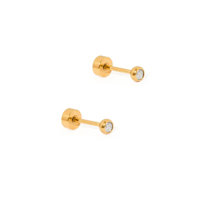 Screwback Stud - Cooper Clear