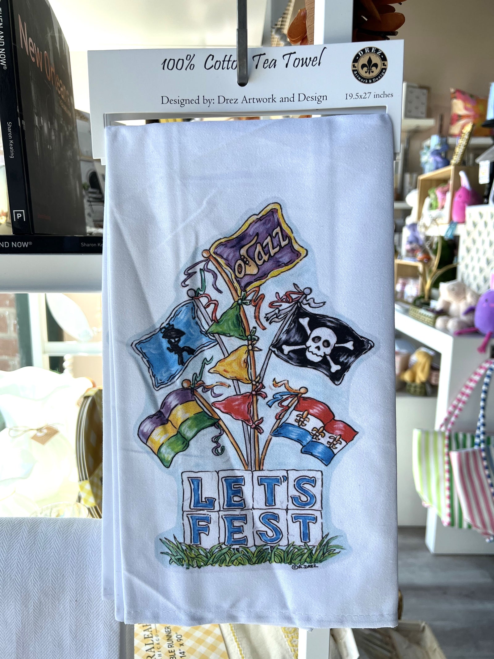 Let's Fest Tea Towel