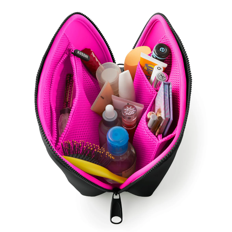 Neoprene Makeup Bag- Black