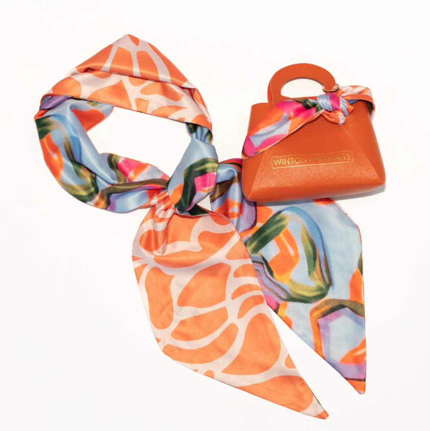 Lavender Fields Twilly Scarf