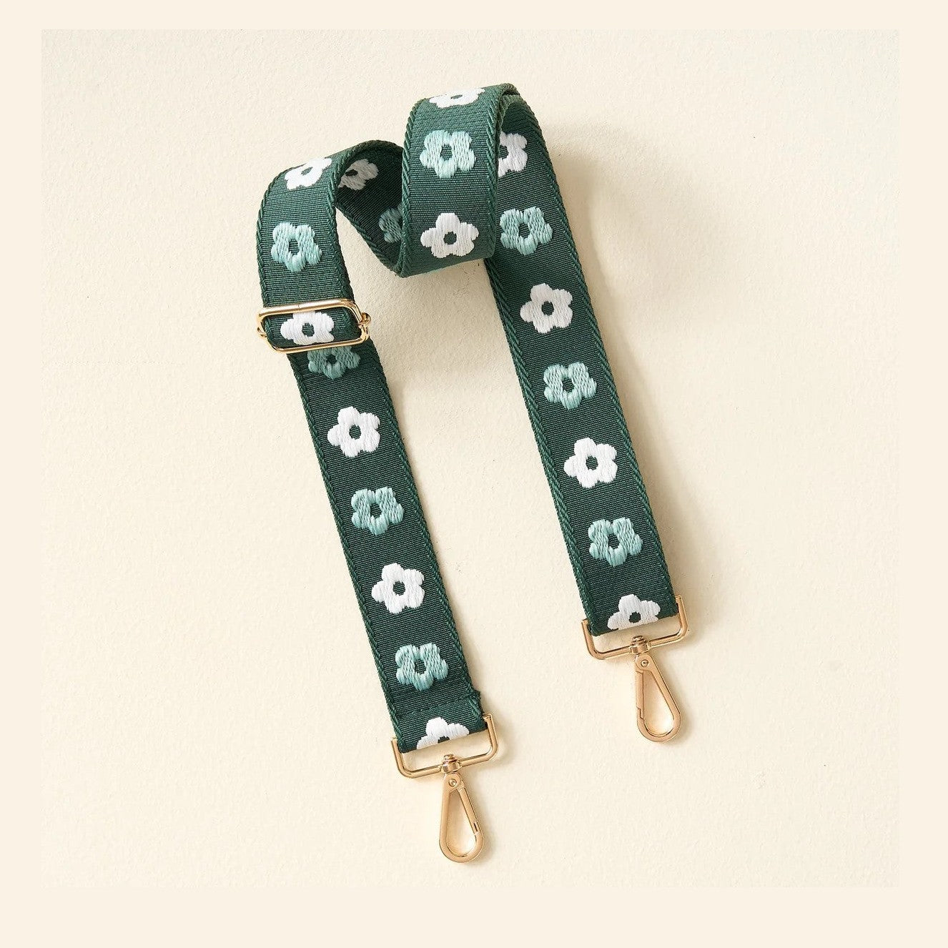 Green Embroirdered Strap