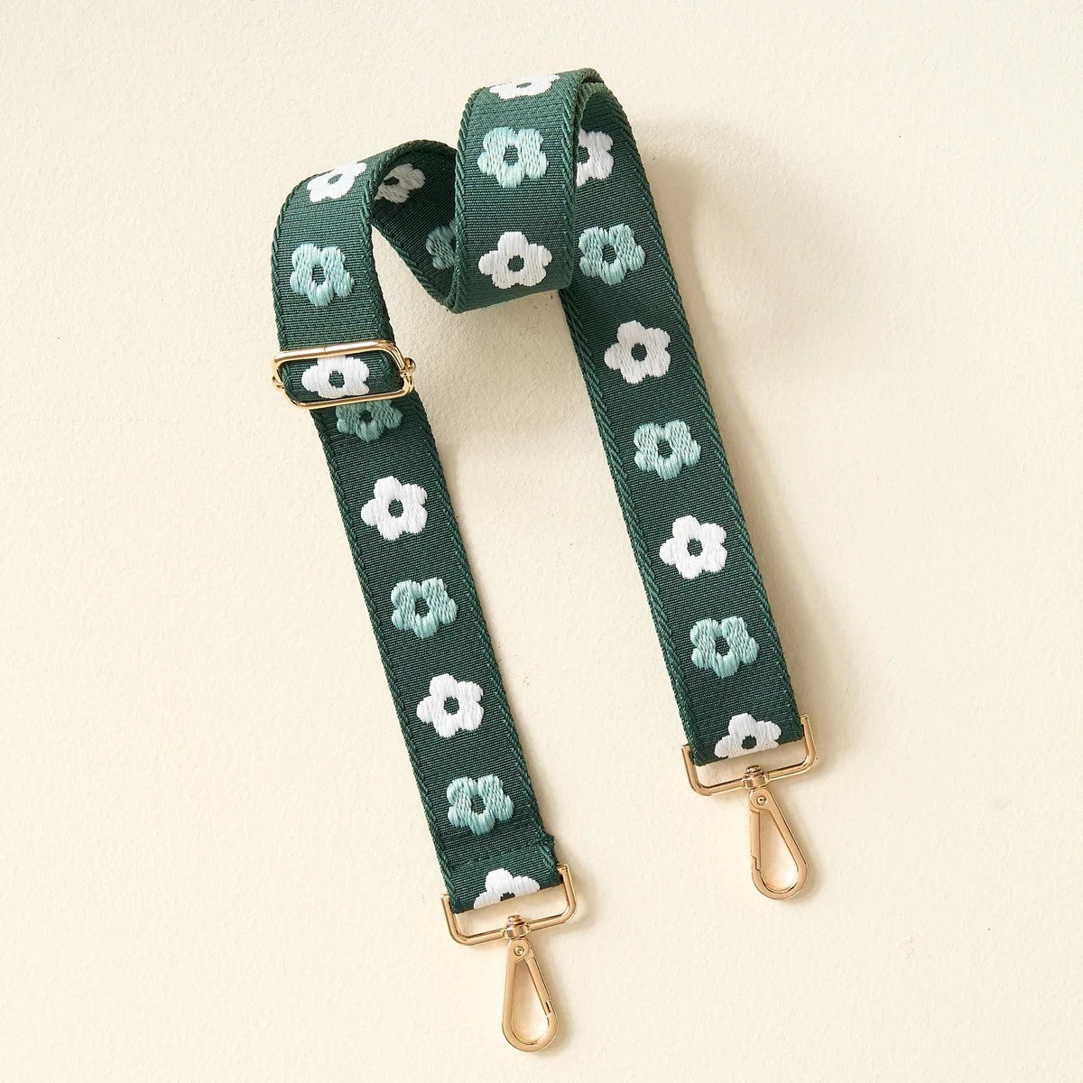 Green Embroirdered Strap