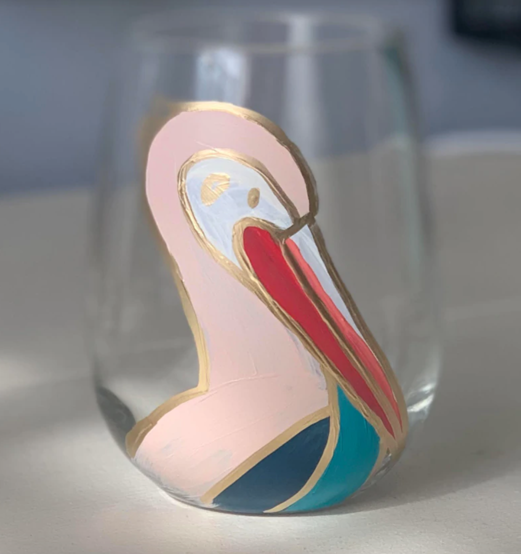 Pelican Wine Glass