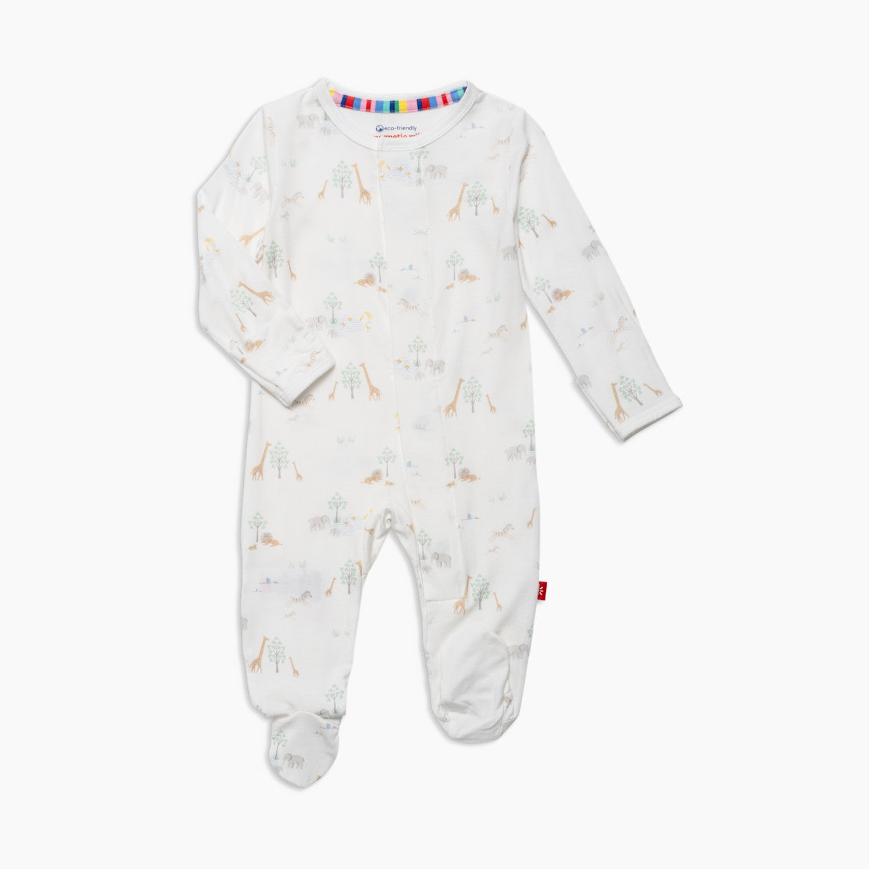 White Serene Safari Footie