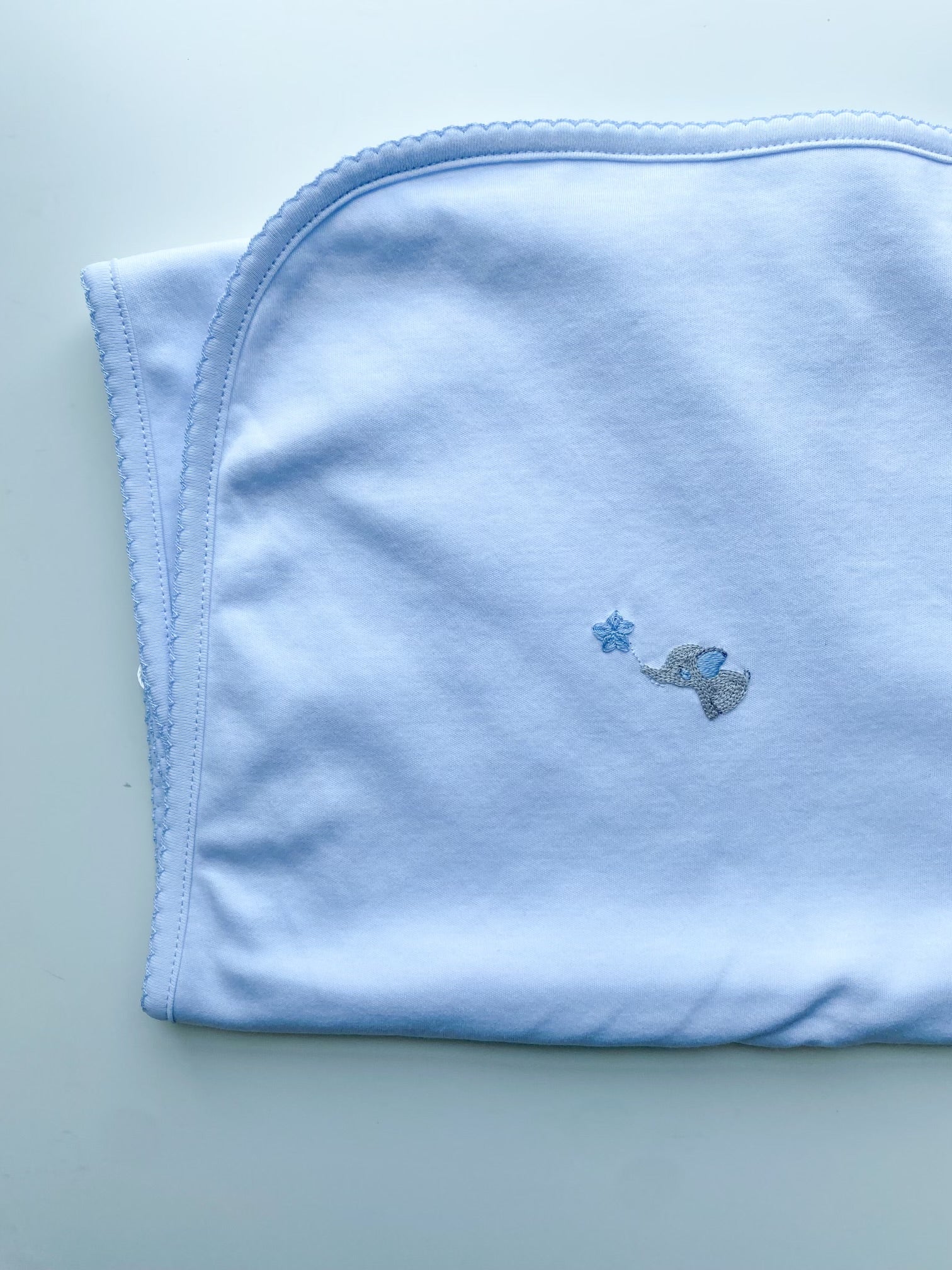 Blue Elephant Blanket (FINAL SALE)