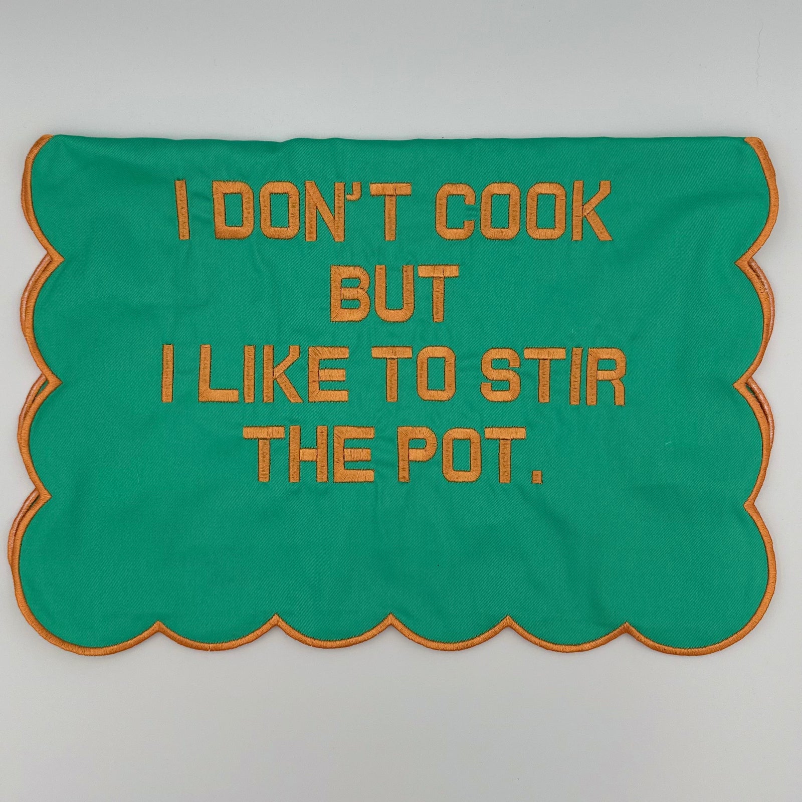 I Don't Cook Scallop Towel