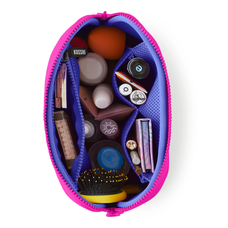 Neoprene Makeup Bag- Pink