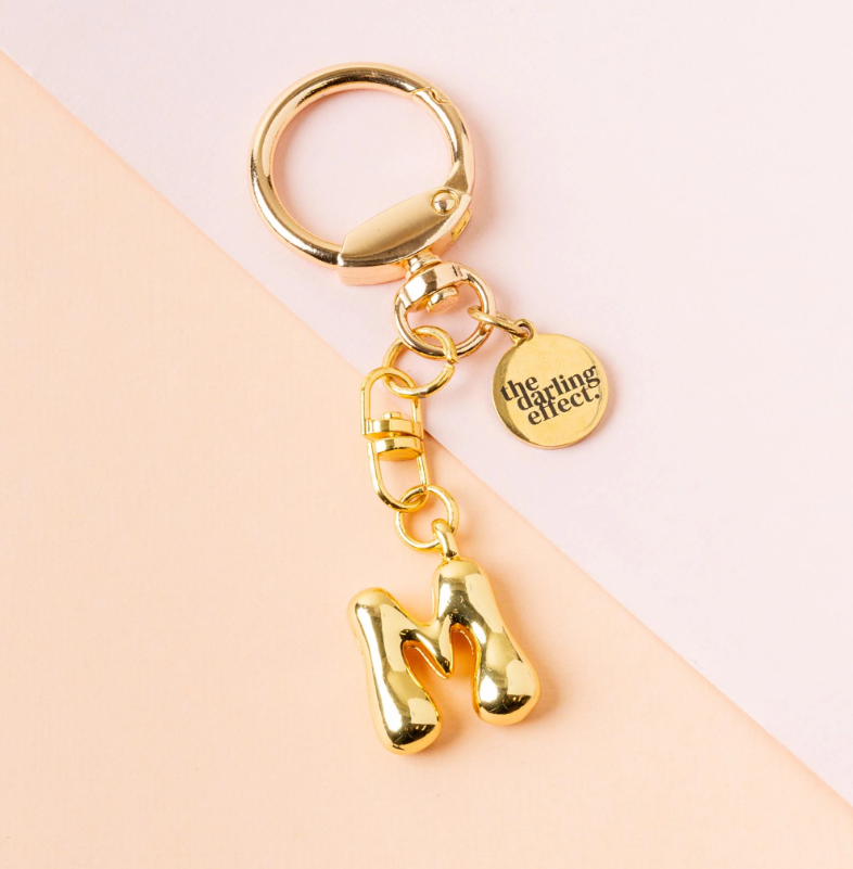 Bubble Letter Keychain