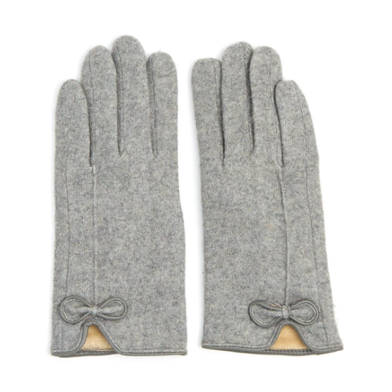 Bow Glove- Gray