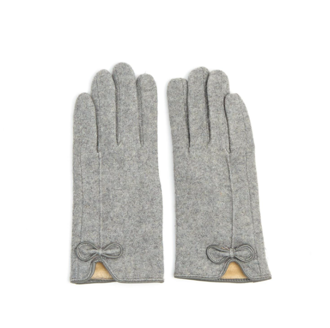 Bow Glove- Gray
