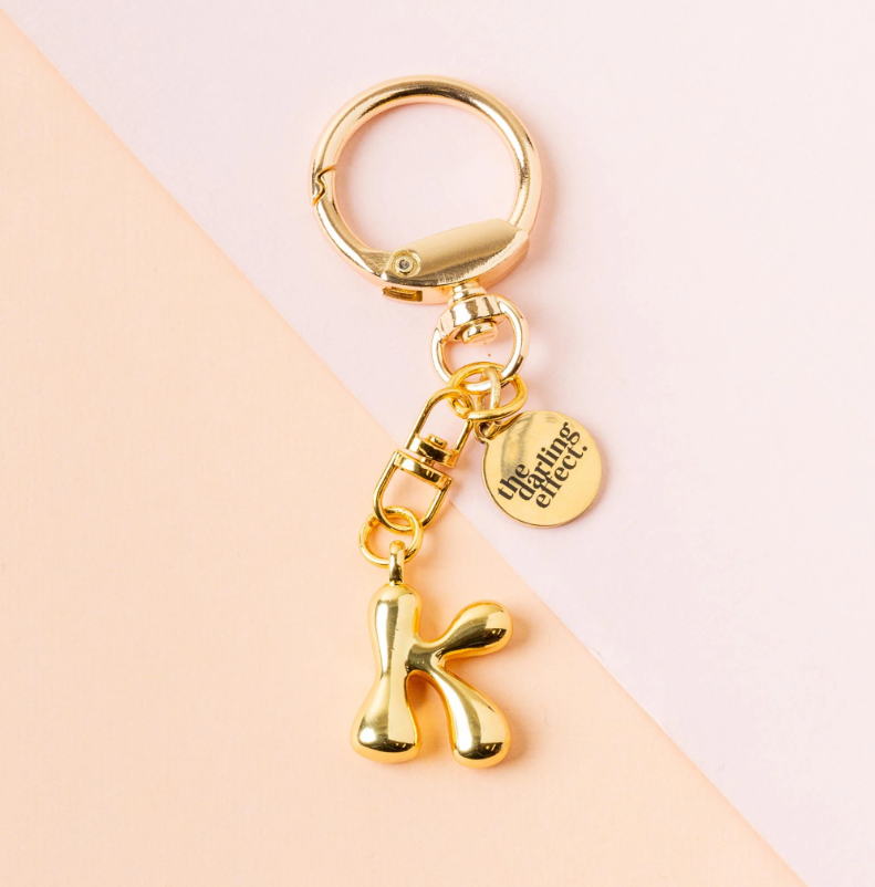 Bubble Letter Keychain