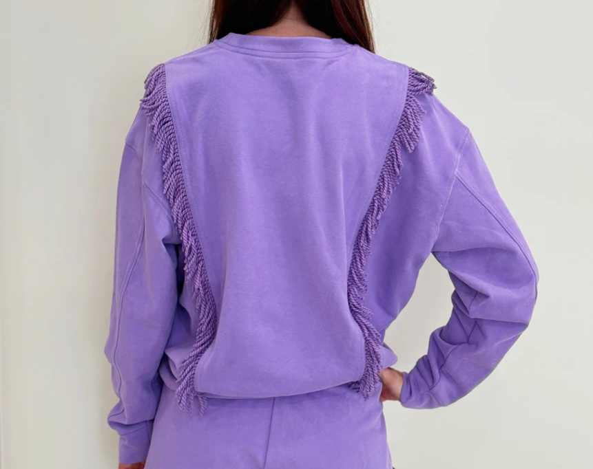 Lav Fringe Top (FINAL SALE)
