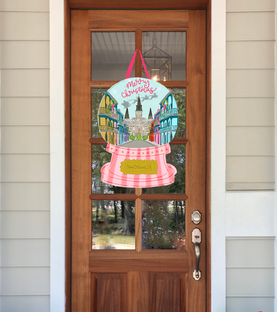 NOLA Globe Door Hanger