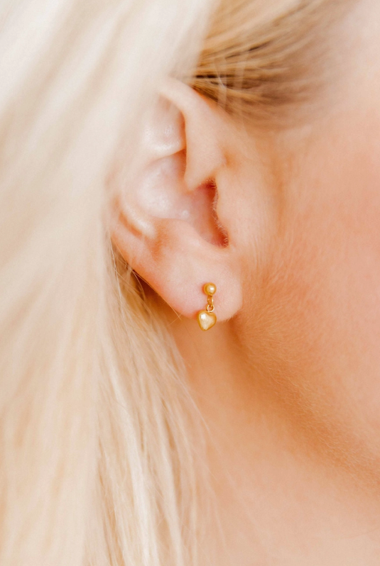 Screwback Stud - Millie Heart