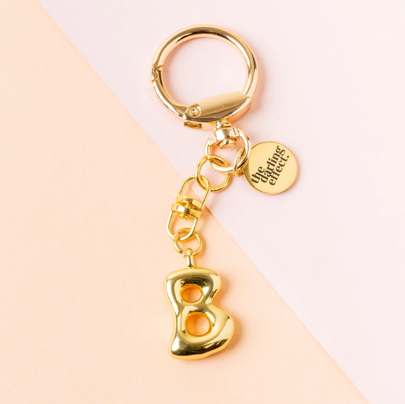 Bubble Letter Keychain