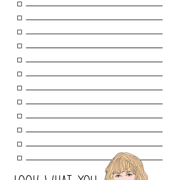 Look What You Made Me Do Notepad