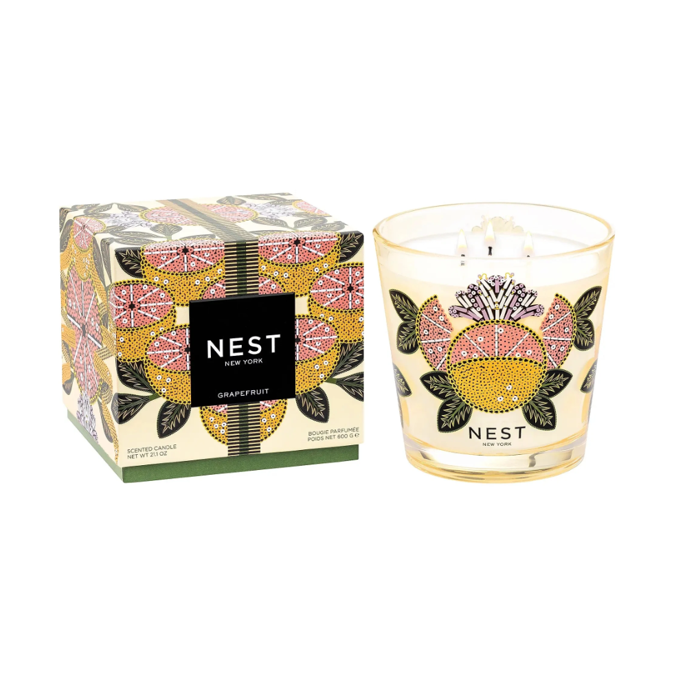 Grapefruit Decorative 3 Wick Candle